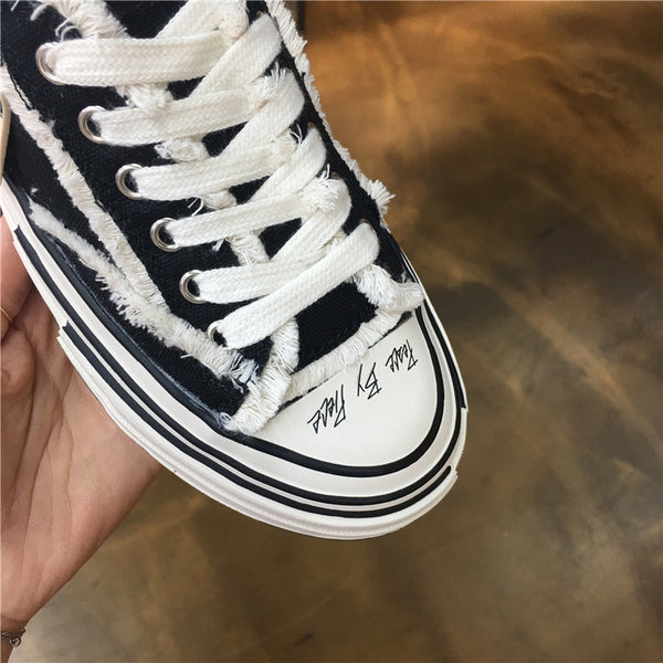 LUXE SEVEN DESIGN RETRO TRAINERS WITH CHUNKY SOLE - boopdo