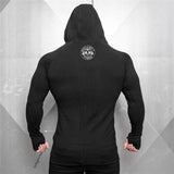 MUSCLE DOGGIE VEUCS FITNESS TRAINING SLIM HOODIE SWEATSHIRT - boopdo