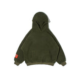 ZAHARA ZADLIE FAUX FUR HOODIE PULLOVER WITH KANGAROO POCKET - boopdo