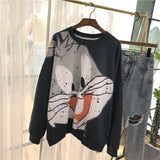 SIMDA LARGE BUGS BUNNY PRINT SWEATSHIRT - boopdo