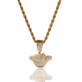 TYRANTS WILLIA SHAKA HAND SIGN GOLD PLATED JEWELRY CHAIN NECKLACE - boopdo