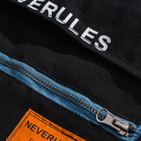 JEJOLI REZO DENIM JEAN POCKET JOGGER PANTS IN BLACK - boopdo