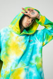 NFWYS BOOPDO DESIGN TIE DYED REFLECTIVE HOODED SWEATSHIRT - boopdo