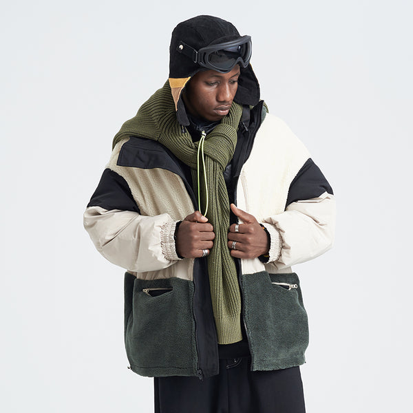 SHOTE SINN HE ON THE EDGE REVERSIBLE COTTON HOODED JACKET - boopdo