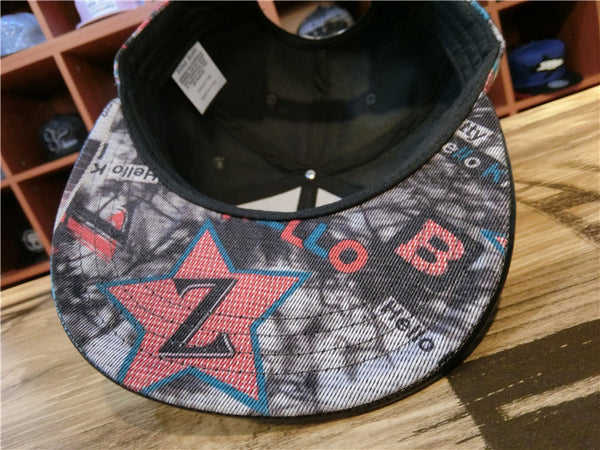 JDMY NEW YORK GRAFFITI DIGITAL PRINT BASEBALL SNAP CAPS - boopdo