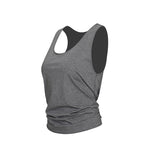 LULULAMA YOGA IRON MONSTER GIRL OPEN BACK KNOTTED FITNESS T SHIRT - boopdo