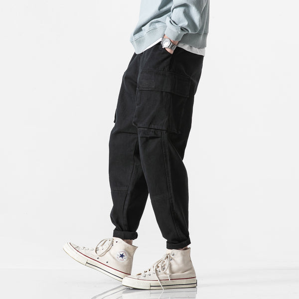 ADAM FREAKOZ JOJO CARGO POCKET TRACK PANTS - boopdo