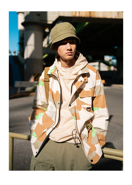 POLAZO BEEDEE HIGH NECK CASUAL STREET WEAR CASUAL WINDBREAKER JACKET - boopdo