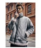 GANJA DUMPOLA FLEECE COLLAR VELVET JACKET - boopdo