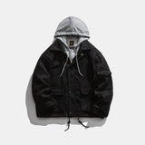 KEZZIO TWO PIECE WOOLEN HOODED CASUAL JACKET