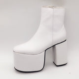MOMO GOTHIC JANE MARY PUNK STYLE HIGH HEEL PLATFORM ANKLE BOOTS - boopdo