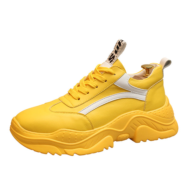 COTEX CLASSICS SLIP ON TRAINERS SNEAKER IN YELLOW - boopdo