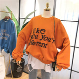 SIMDA I LIKE YOU ARE DIFFERENT RELAXED SWEATSHIRT - boopdo