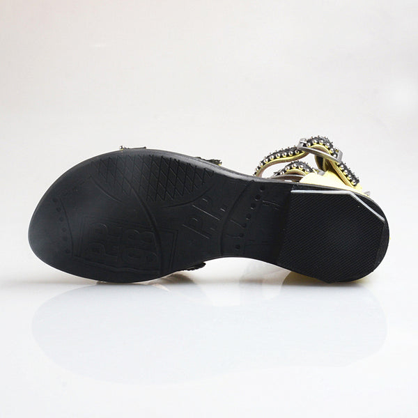PROVA PERFETTO HUFFO WOFO OPEN TOE HIGH TOP ROMAN SANDALS - boopdo
