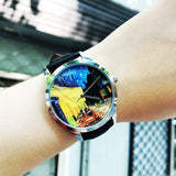 GOGH OIL PAINTING WORLD GLOBE VINTAGE DESIGN WATCH - boopdo