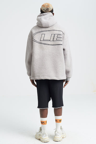 SHOTE SINN HE ON THE EDGE VELVET HOODED SWEATER WITH KANGAROO POCKET - boopdo