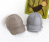 JECCI FIVER NEW YORK JERICHO PLAID HIPSTER CAPS - boopdo