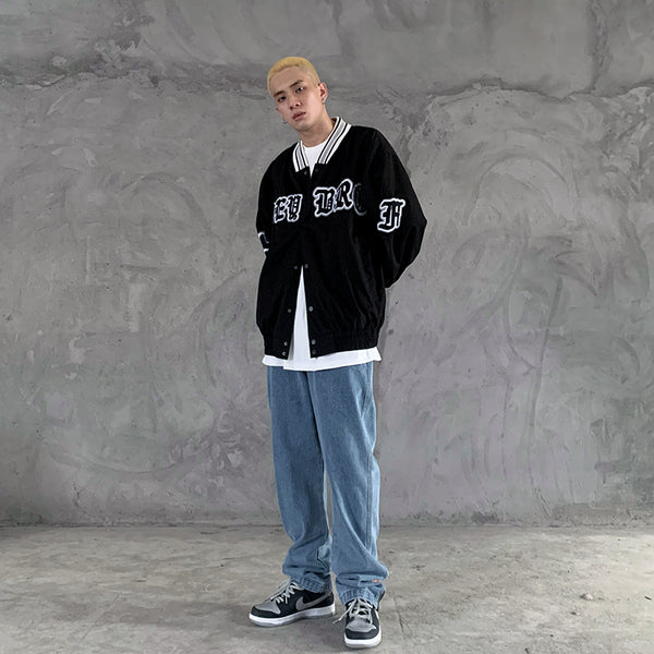 JERMO RHYMONSTER RENOVATION OLD SCHOOL BASEBALL JACKETS - boopdo