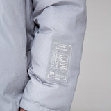 NFWYS HOLOGRAPHIC IRREGULAR STYLE HIGH NECK DUCK DOWN LONG JACKET - boopdo