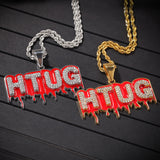 POOYO HTUG STAINLESS STEEL HIPSTER HIP HOP JEWELRY DIAMOND NECKLACE - boopdo