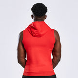 IRON LIFE CARDIOLA SPORTSWEAR SLEEVELESS HOODED T SHIRTS - boopdo