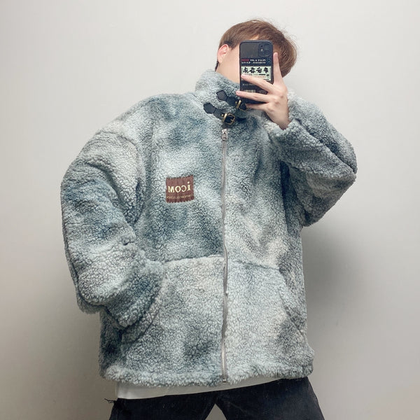 COMU GANJA KOREAN URBAN STYLE WOOLEN THICK JACKET - boopdo