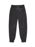 VORTEX BONSEYA BTW REFLECTIVE CASUAL SWEATPANTS IN BLACK - boopdo