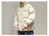IVORY SWAGGER WOSHIHEC MULTI POCKET STREET CLOTHING HOODED JACKET - boopdo