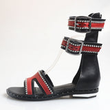 PROVA PERFETTO HUFFO WOFO OPEN TOE HIGH TOP ROMAN SANDALS - boopdo
