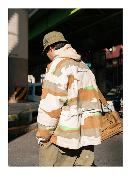 POLAZO BEEDEE HIGH NECK CASUAL STREET WEAR CASUAL WINDBREAKER JACKET - boopdo