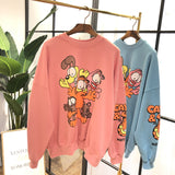 SIMDA GARFIELD OVERSIZED SWEATSHIRT - boopdo