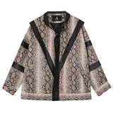 8GIRLS DESIGN OVERSIZED FAUX LEATHER JACKET IN SNAKE PRINT - boopdo