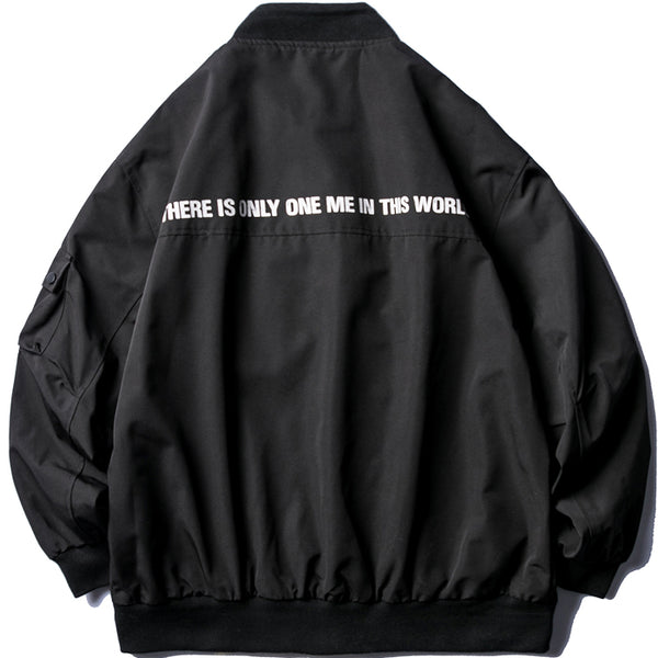 VIGOLAMO OBLIQUE HIGH NECK BASEBALL WINDBREAKER JACKET - boopdo