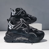 YOXXO JUYUAN CHUNKY SOLE MULTI COLOR LEATHER SNEAKER - boopdo