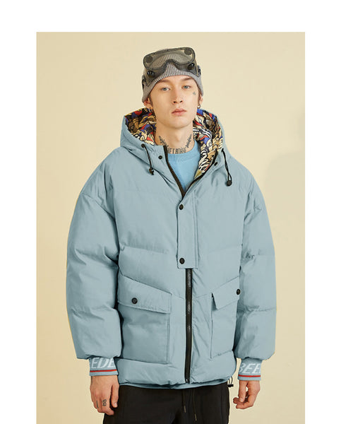 NOIVAS PENDOVA STREET CLOTHING STYLE HOODED JACKET - boopdo