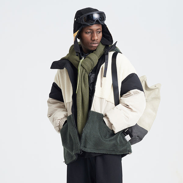 SHOTE SINN HE ON THE EDGE REVERSIBLE COTTON HOODED JACKET - boopdo