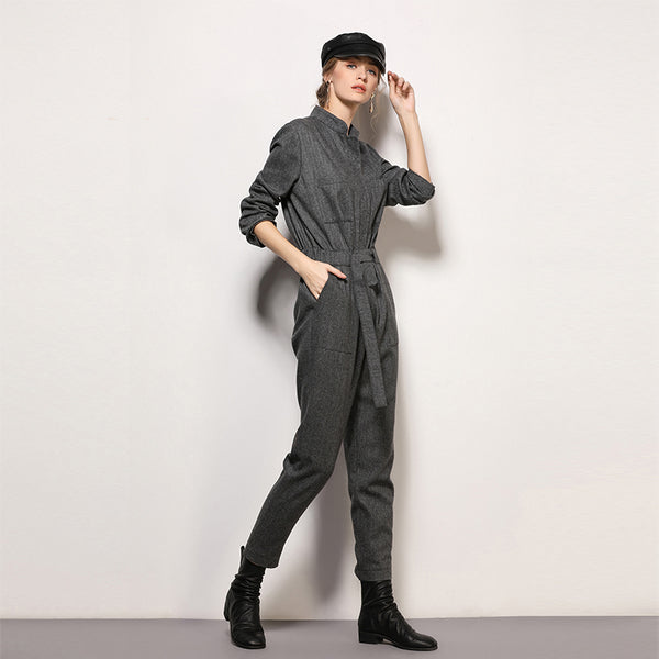 C4MORE HIPSTER MASTER YODA RETRO STYLE WOOLEN WIDE LEG JUMPSUIT - boopdo