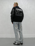 VOGUE BASSY AMERICAN RETRO FAUX LEATHER COLLEGE BASEBALL JACKETS - boopdo