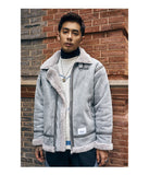 GANJA DUMPOLA FLEECE COLLAR VELVET JACKET - boopdo