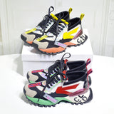 LIPA NAVNAIVE WONG CHUNKY PLATFORM LEATHER SNEAKER IN MULTI COLOR - boopdo