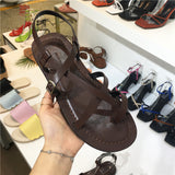 LUXE SEVEN DESIGN TOE LOOP SANDALS - boopdo