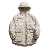ROKXIE RHOPIC MARTENDE MID LENGTH COTTON HOODED JACKET - boopdo