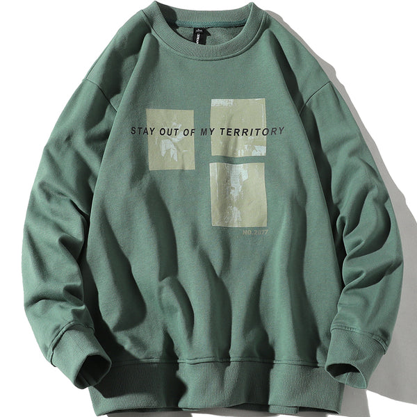 BRUGI BROOKLYN STAY OUT OF MY TERRITORY CREW NECK SWEATSHIRT - boopdo