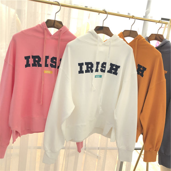 SIMDA RELAXED HOODIE WITH IRISH EMBROIDERY - boopdo