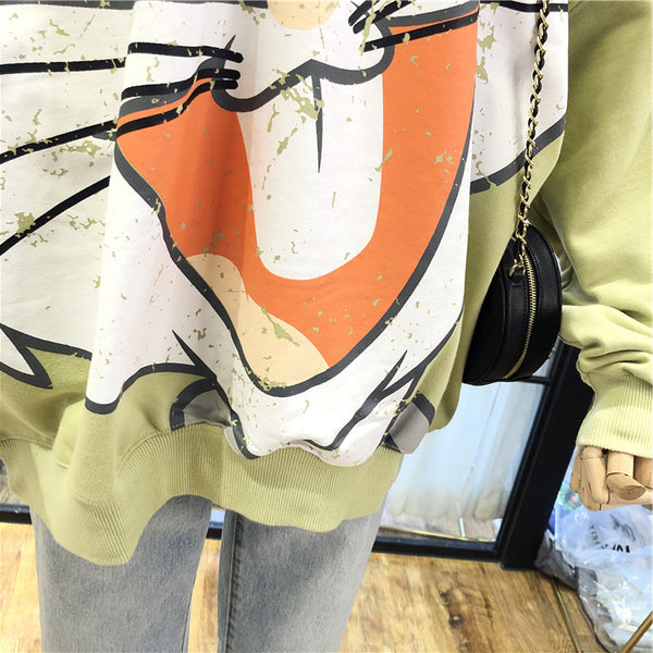 SIMDA LARGE BUGS BUNNY PRINT SWEATSHIRT - boopdo