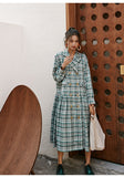 8GIRLS DOUBLE BREASTED COAT DRESS IN CHECK - boopdo