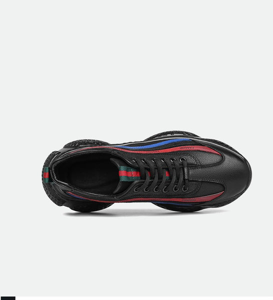 FAMAN MULTI 3 STRIPE TRAINERS - boopdo