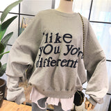 SIMDA I LIKE YOU ARE DIFFERENT RELAXED SWEATSHIRT - boopdo