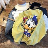 SIMDA RELAXED FIT DONALD DUCK PRINT SWEATSHIRT - boopdo