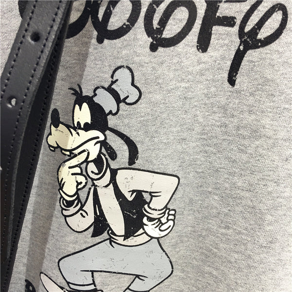 SIMDA HIGH NECK SWEATSHIRT WITH GOOFY PRINT - boopdo